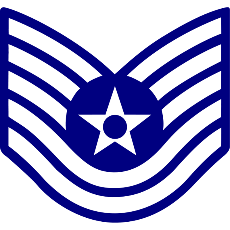 USAF TSgt rank badge